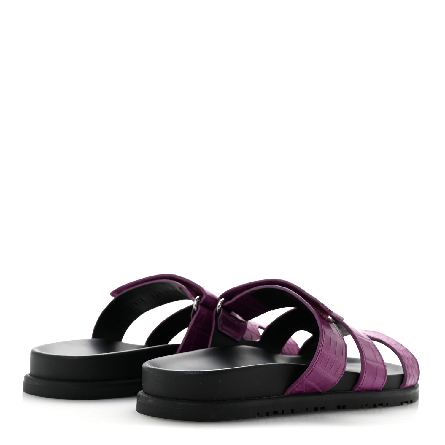 Matte Alligator Womens Chypre Sandals 38.5 Anemone