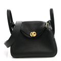 Taurillon Clemence Mini Lindy 20 Black