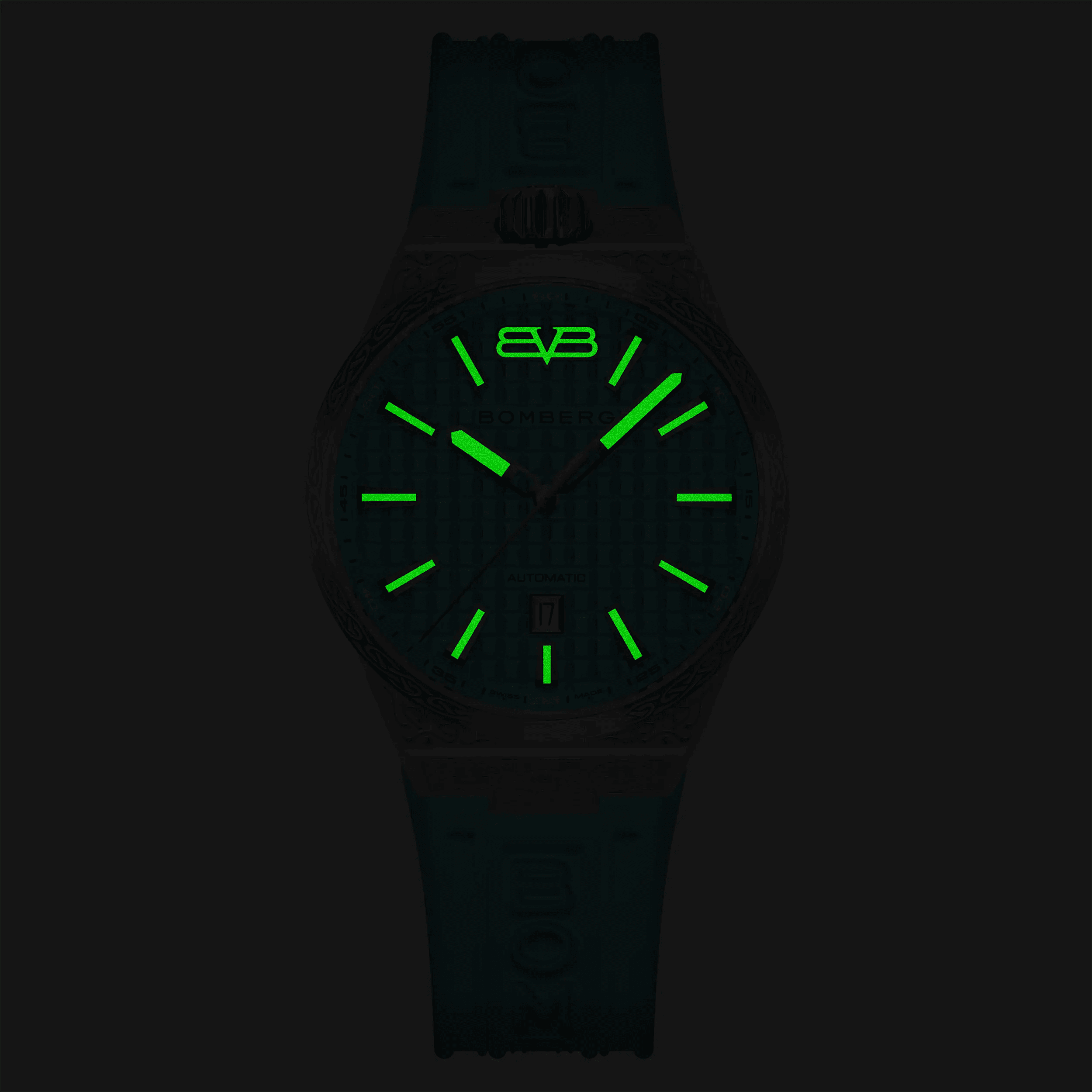 Bomberg Men's Bolt-68 NEO Automatic Teal Lagoon Watch