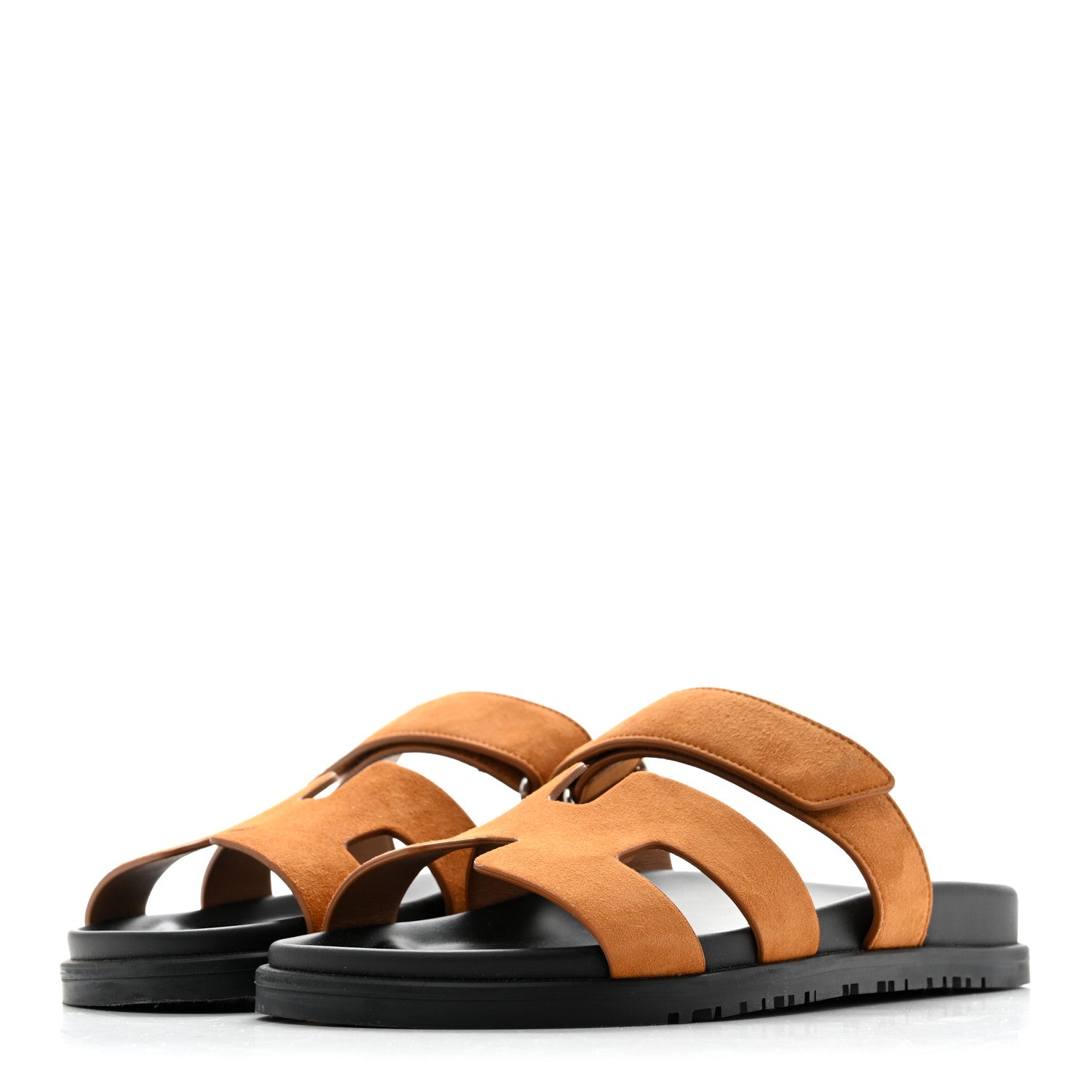 Suede Goatskin Womens Chypre Sandals 38 Naturel