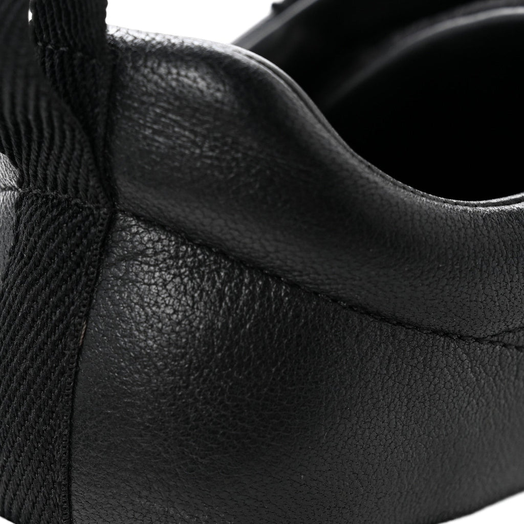 Goatskin Suede Goatskin Bouncing Sneakers 37.5 Black
