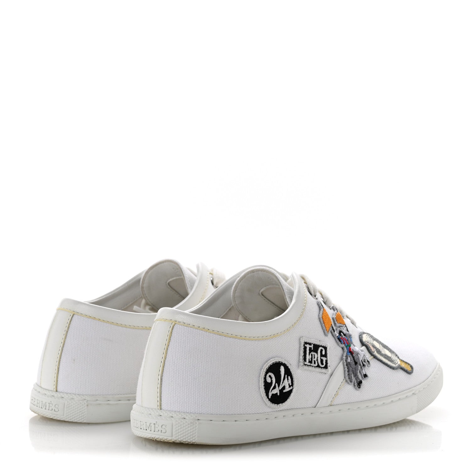 Canvas Embroidered Innocent Sneakers 37.5 White