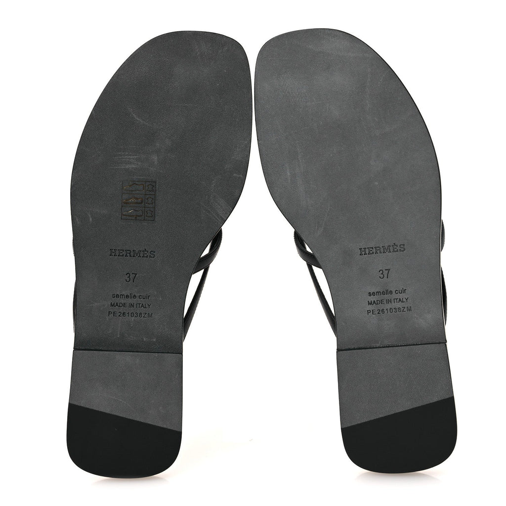 Calfskin Miss Sandals 37 Black