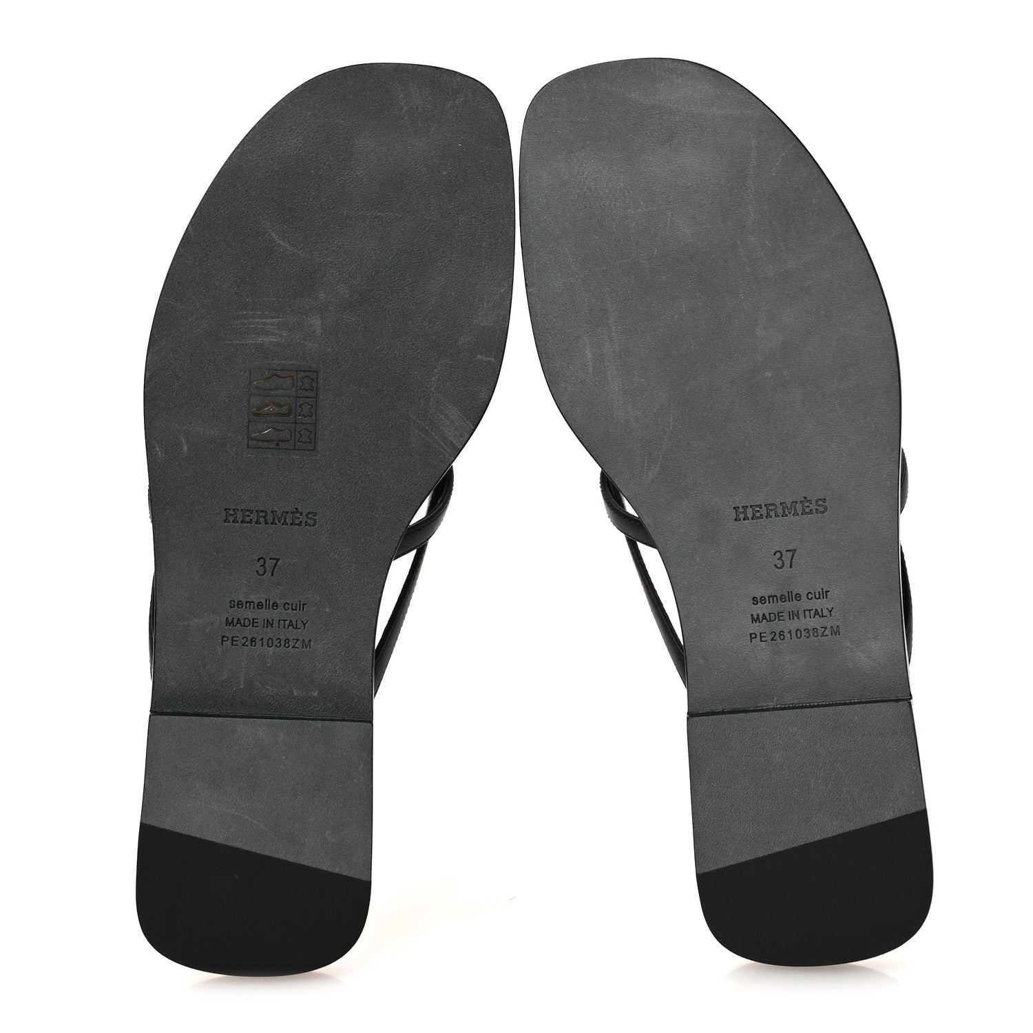 Calfskin Miss Sandals 37 Black