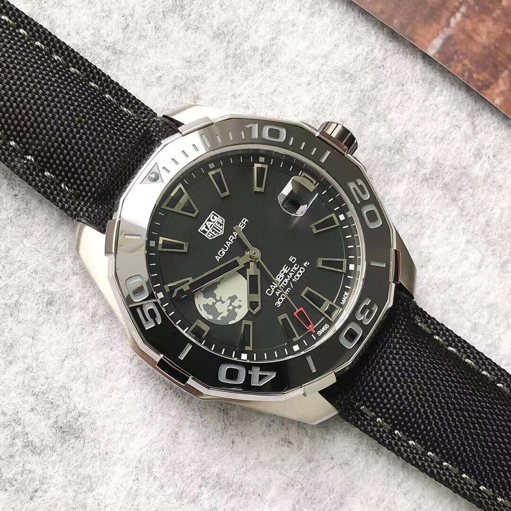 Tag Heuer Aquaracer Moon Black Dial Watch for Men - WAY201J.FC6370