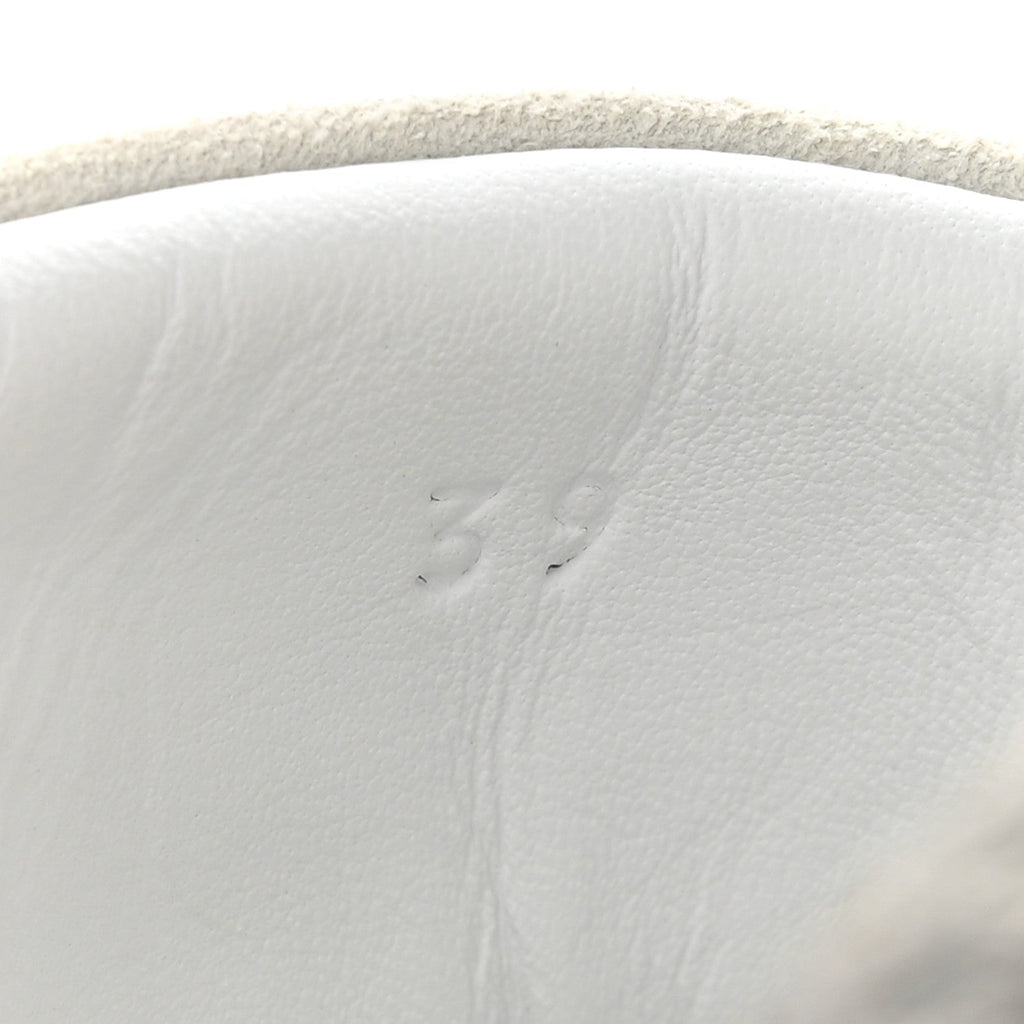 Air Mesh Suede Goatskin Bouncing Sneakers 39 Gris Lulea White