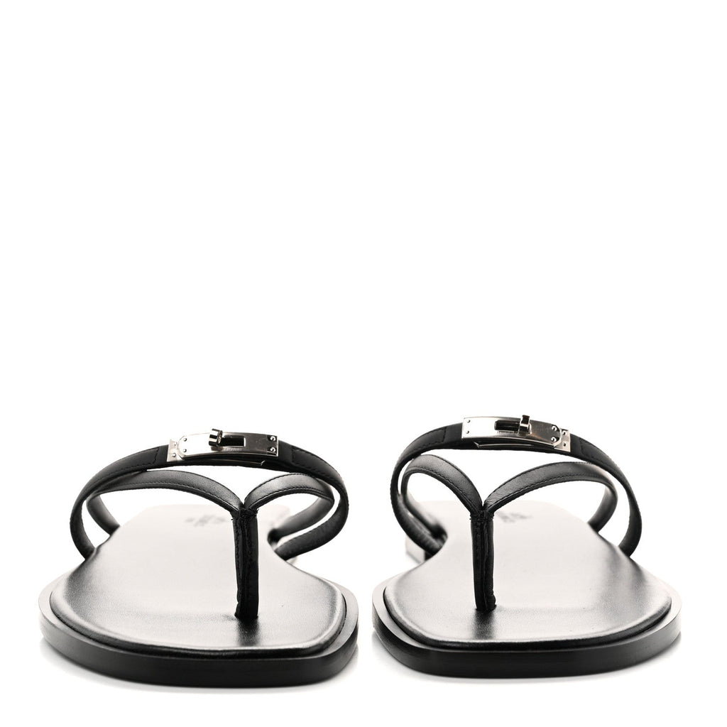 Calfskin Miss Sandals 38 Black