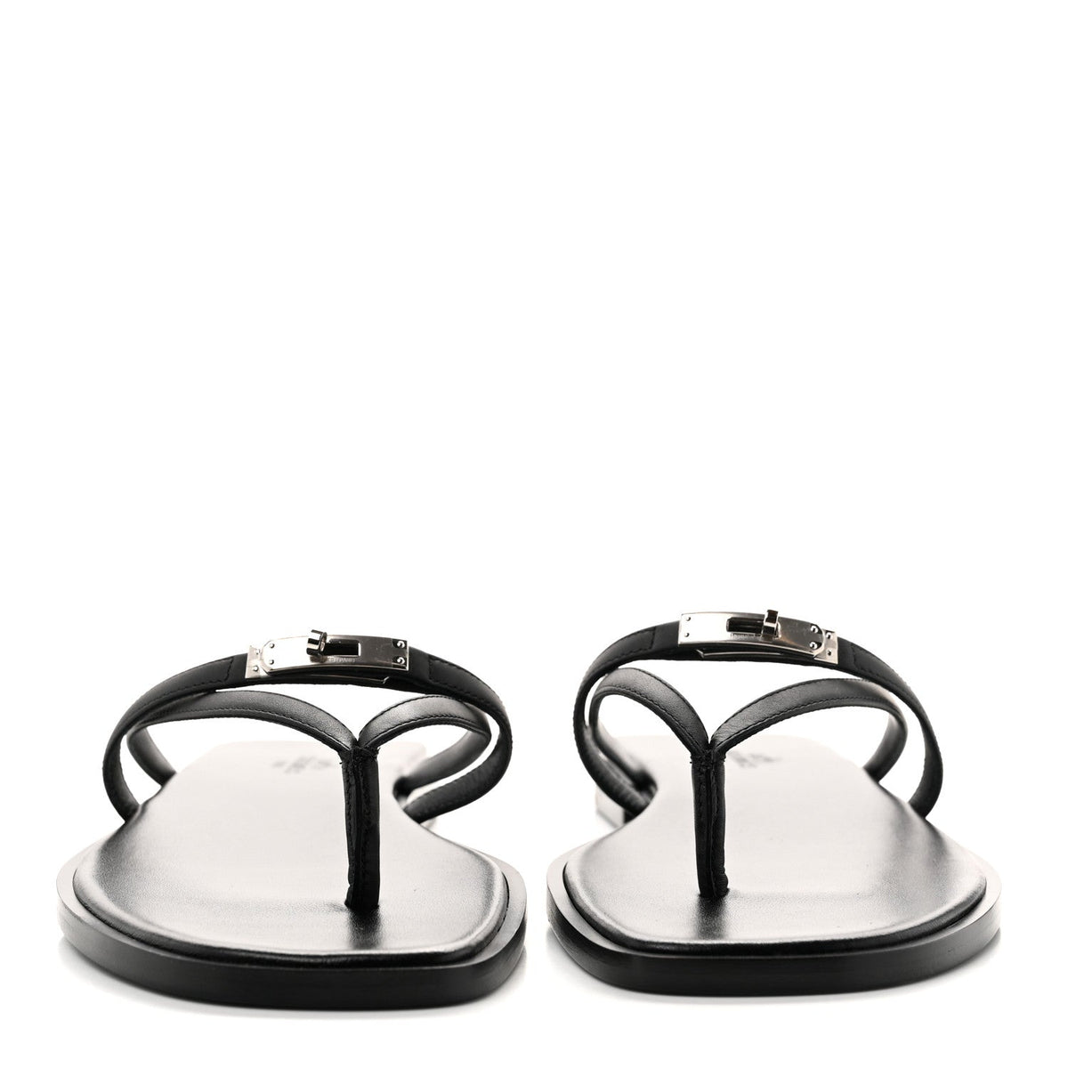 Calfskin Miss Sandals 38 Black