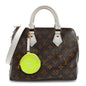 Monogram LV Match Speedy Bandouliere 25 White
