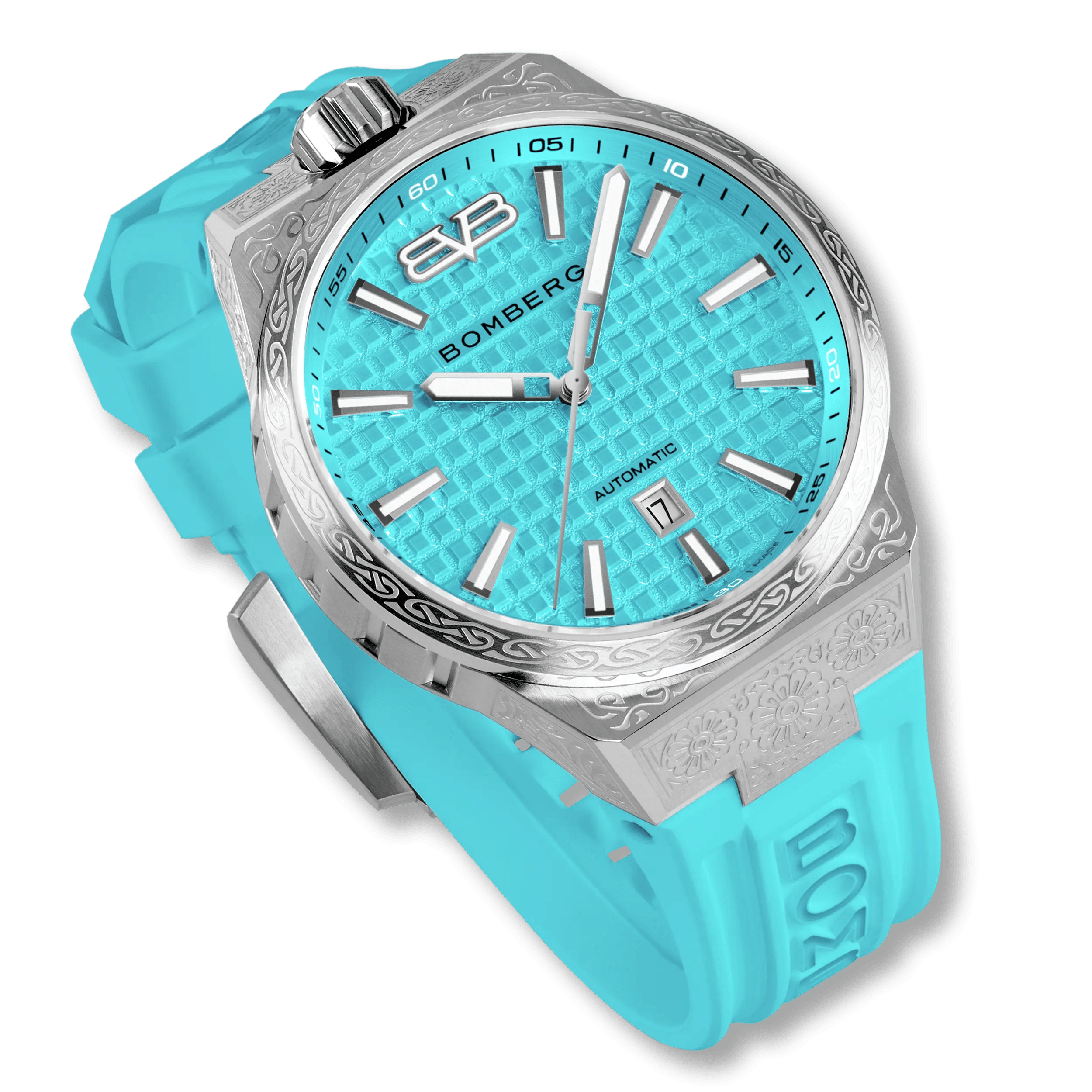 Bomberg Men's Bolt-68 NEO Automatic Teal Lagoon Watch