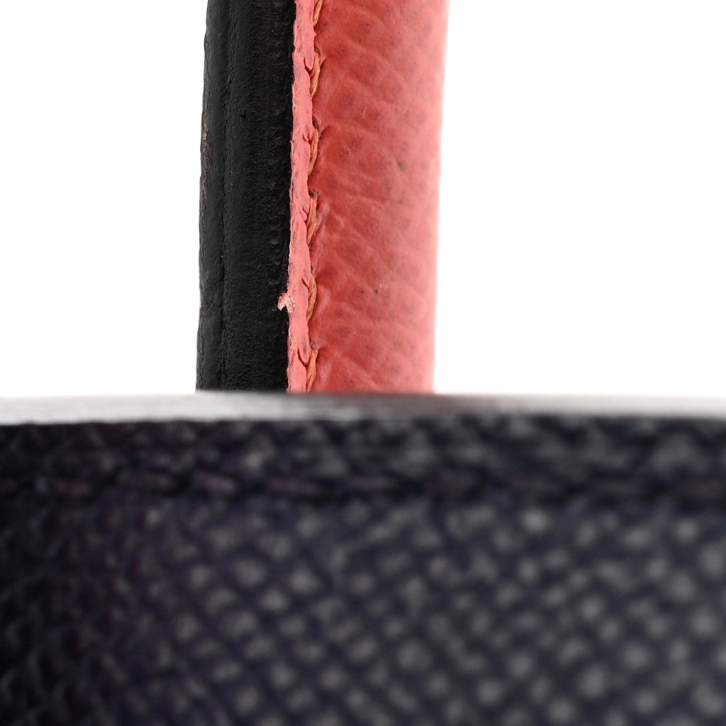 Epsom Horseshoe Birkin 35 Bleu Saphir Flamingo