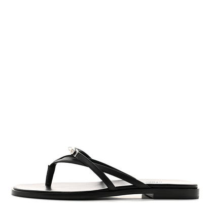 Calfskin Miss Sandals 38 Black