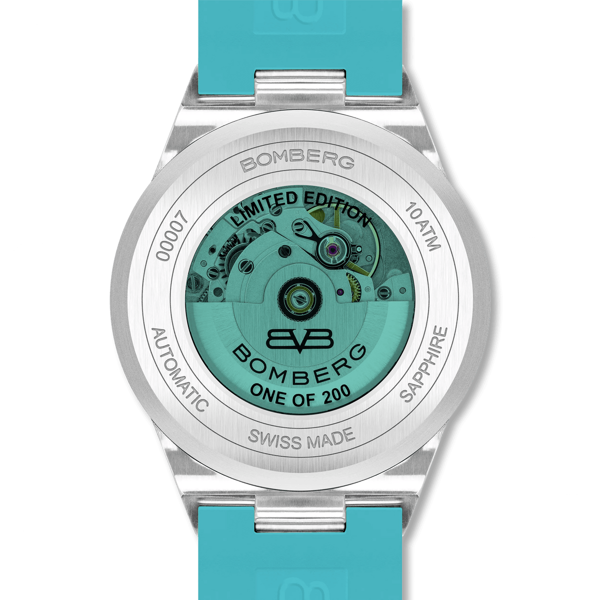 Bomberg Men's Bolt-68 NEO Automatic Teal Lagoon Watch