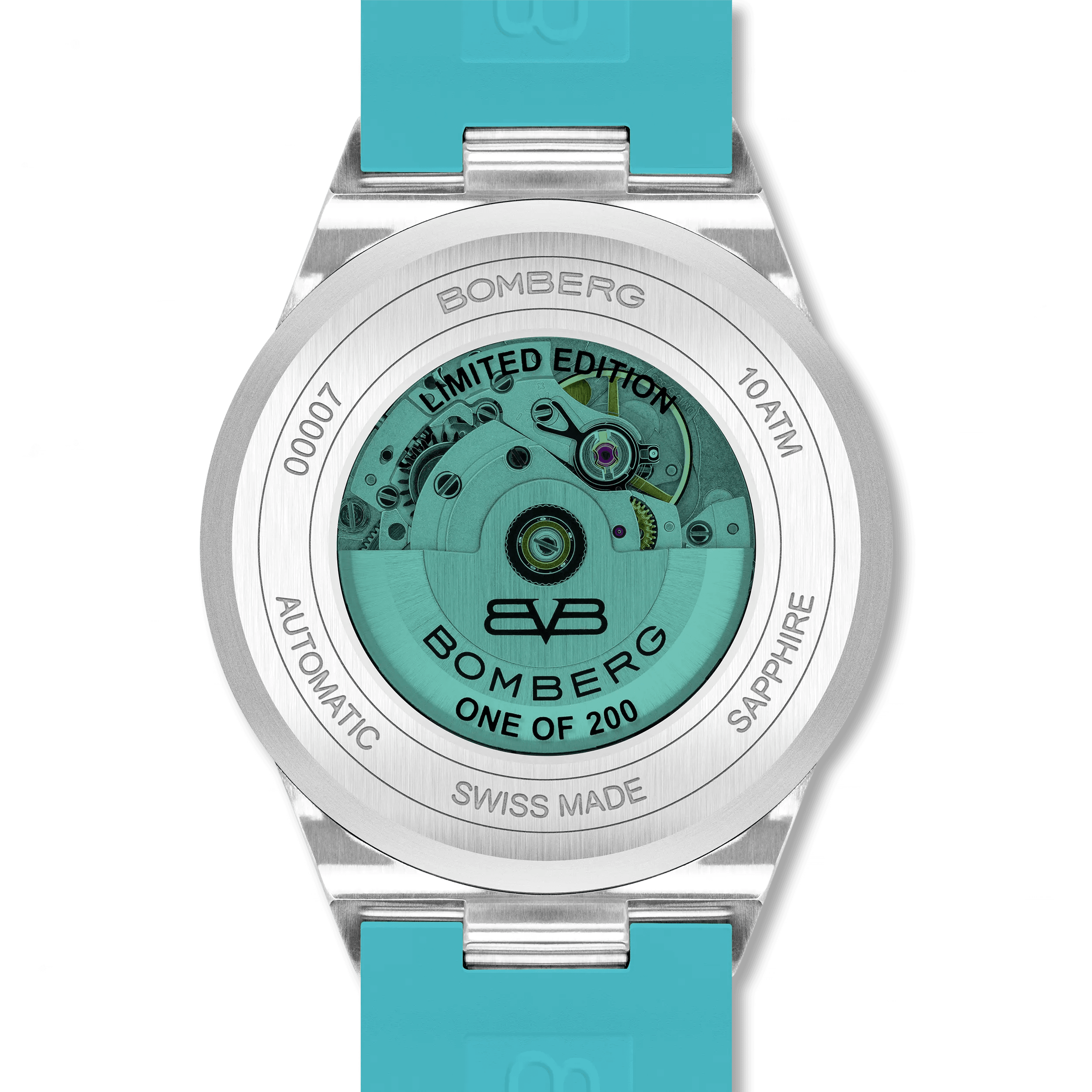 Bomberg Men's Bolt-68 NEO Automatic Teal Lagoon Watch