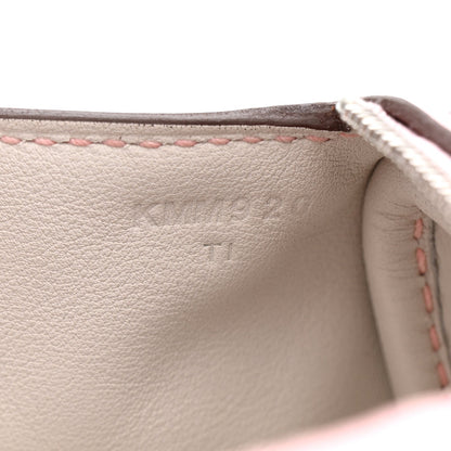 Taurillon Clemence Verso Mini Lindy 20 Rose Sakura Gris Perle