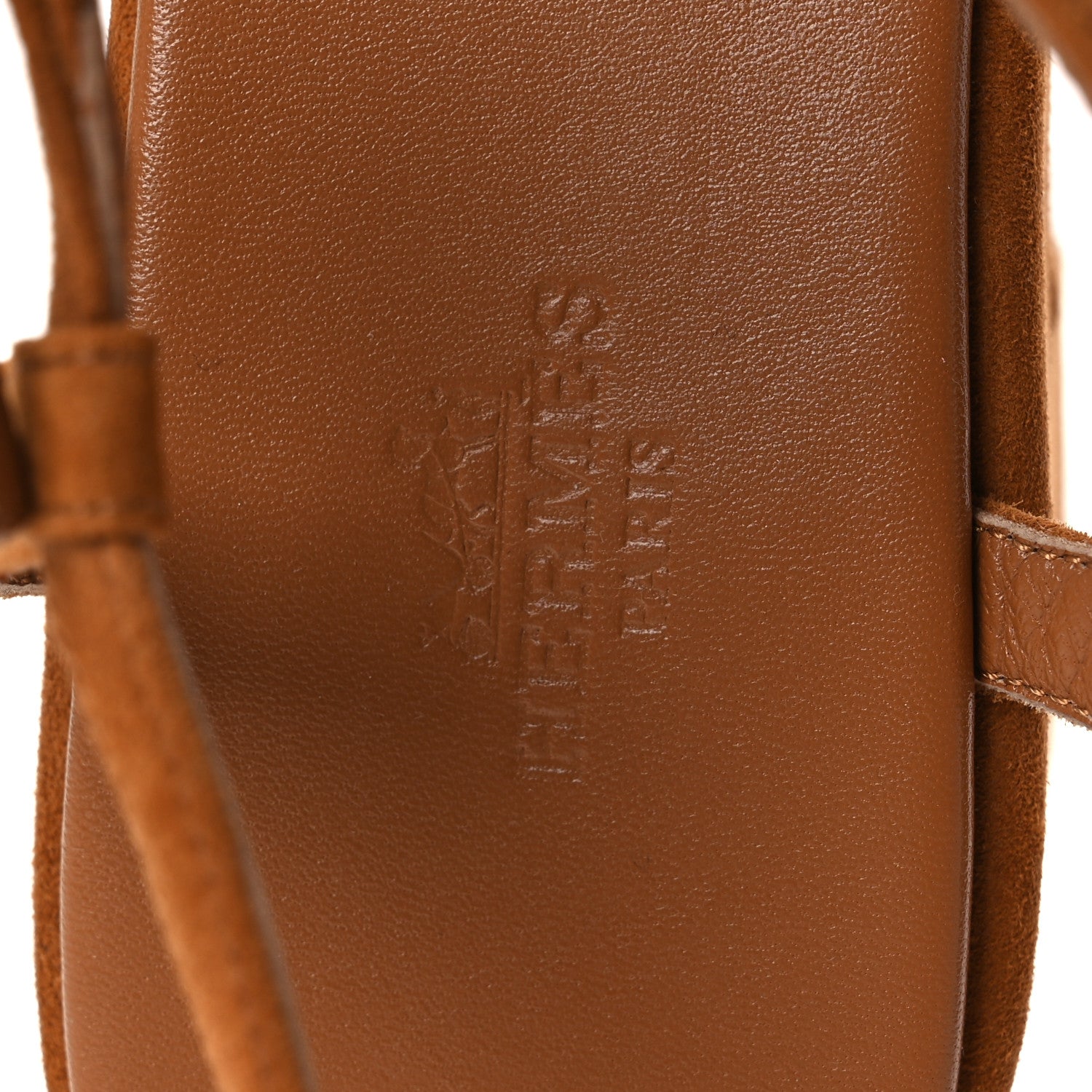 Suede Goatskin Jam 30 Sandals 40 Naturel