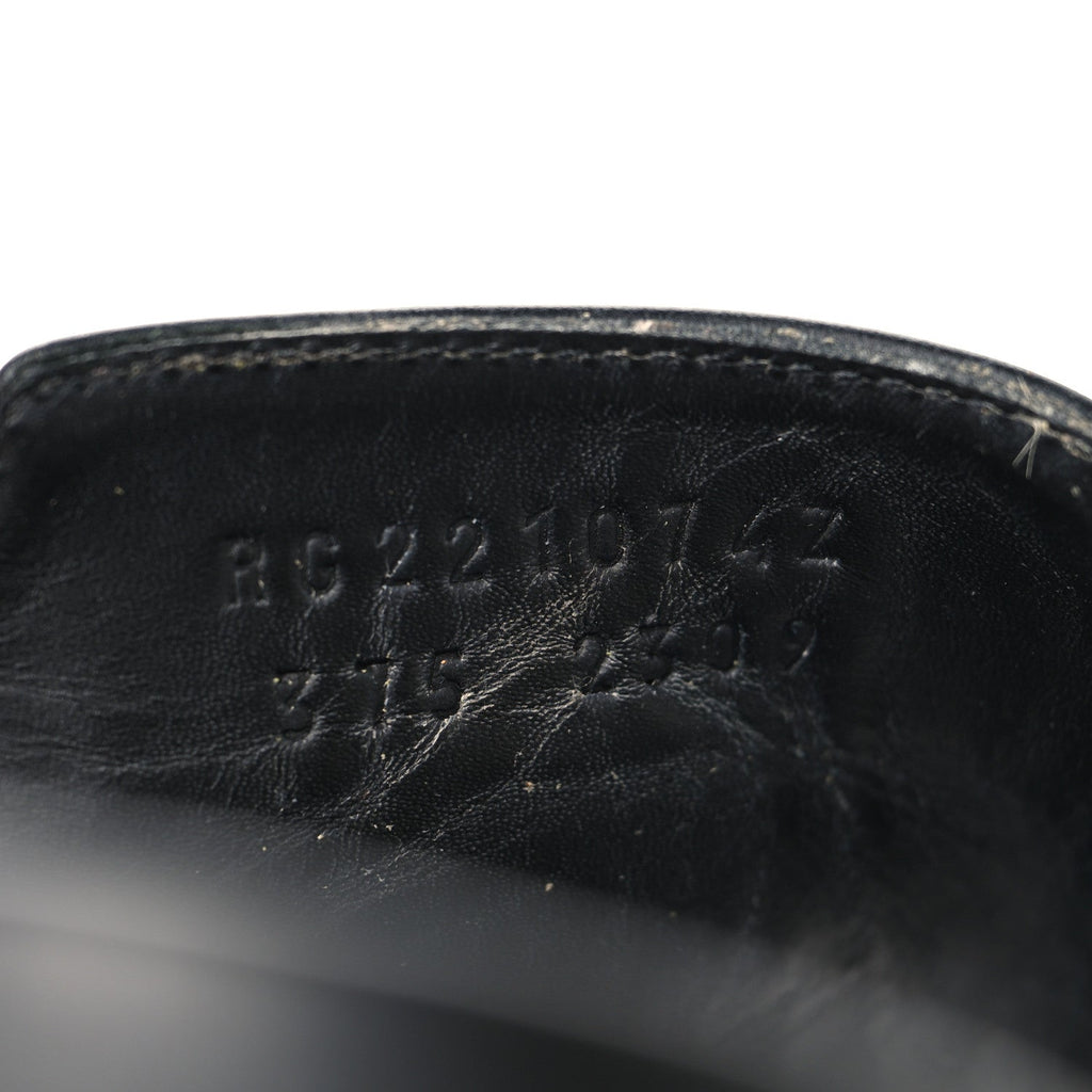Calfskin Womens Empire Sandals 37.5 Black