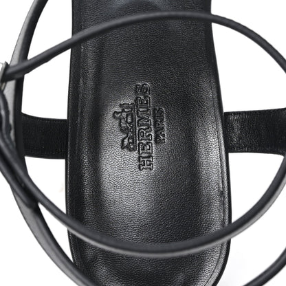 Calfskin Miramar 50 Sandals 40 Black