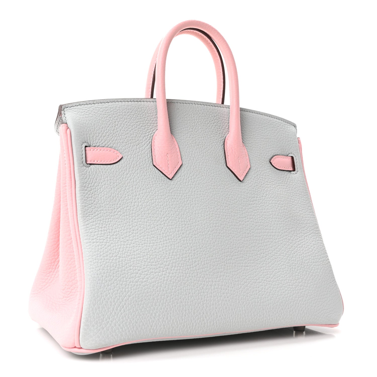 Togo Horseshoe Birkin 25  Bleu Pale Rose Sakura
