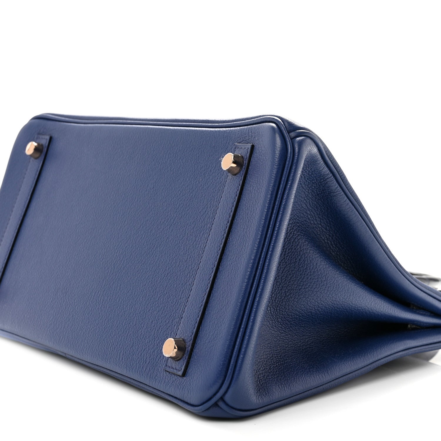 Taurillon Novillo Matte Alligator Birkin Touch 30 Bleu Saphir Bleu Marine