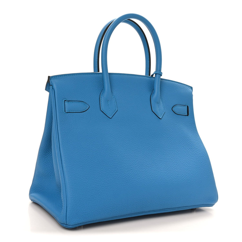 Togo Verso Birkin 30 Bleu Zanzibar Malachite