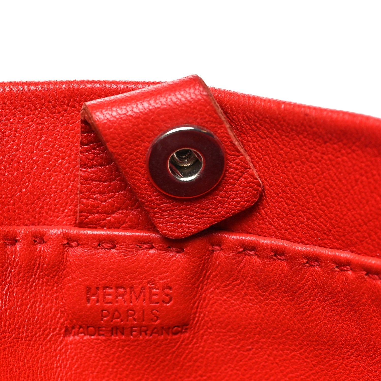 Lambskin Clou De Selle Pouch Rouge