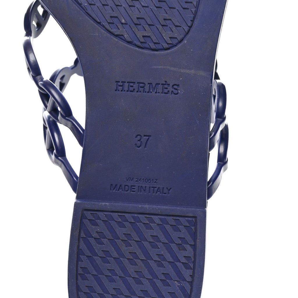 Rubber Chaine d'Ancre Island Sandals 37 Bleu Smalt