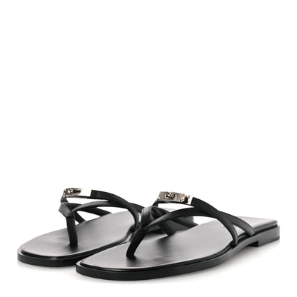 Calfskin Miss Sandals 37.5 Black