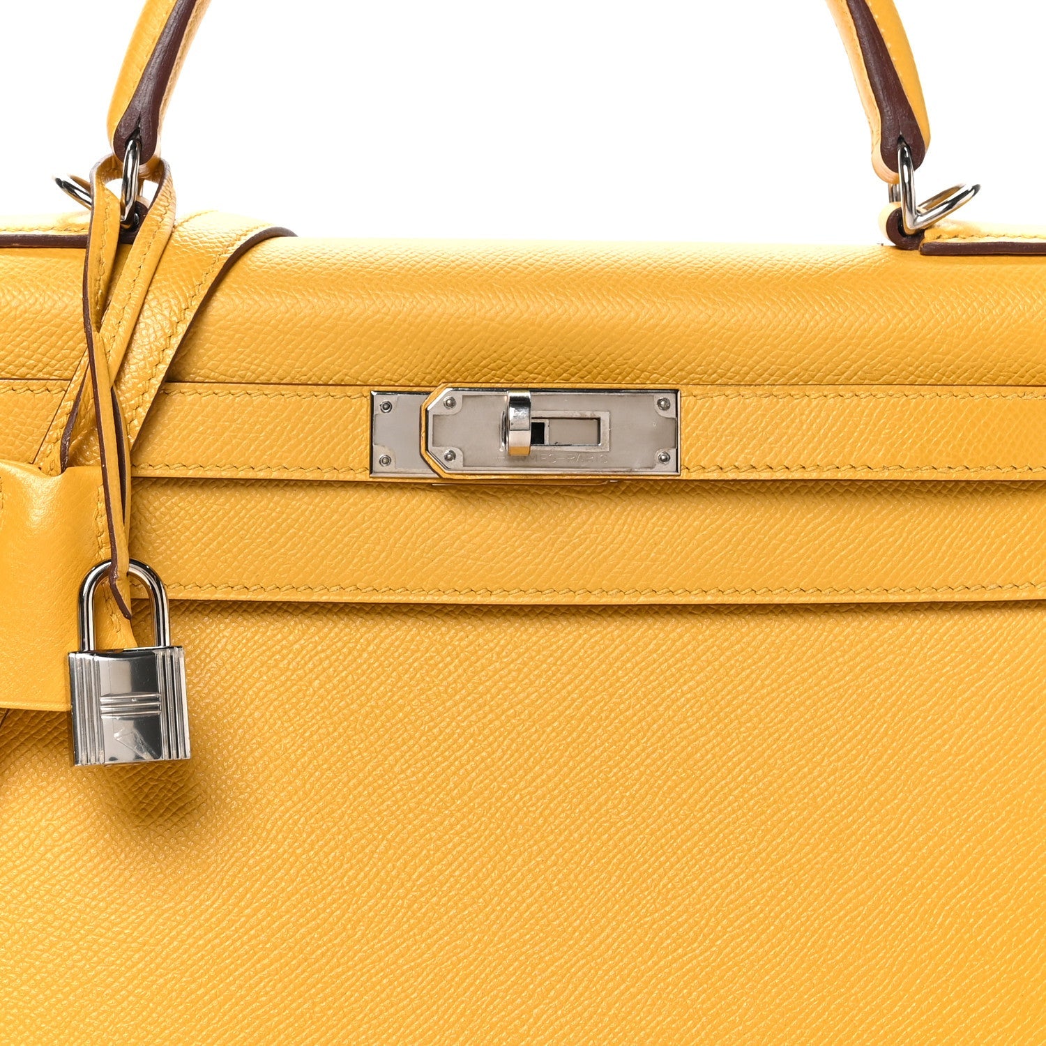 Epsom Kelly Sellier 28 Jaune Ambre