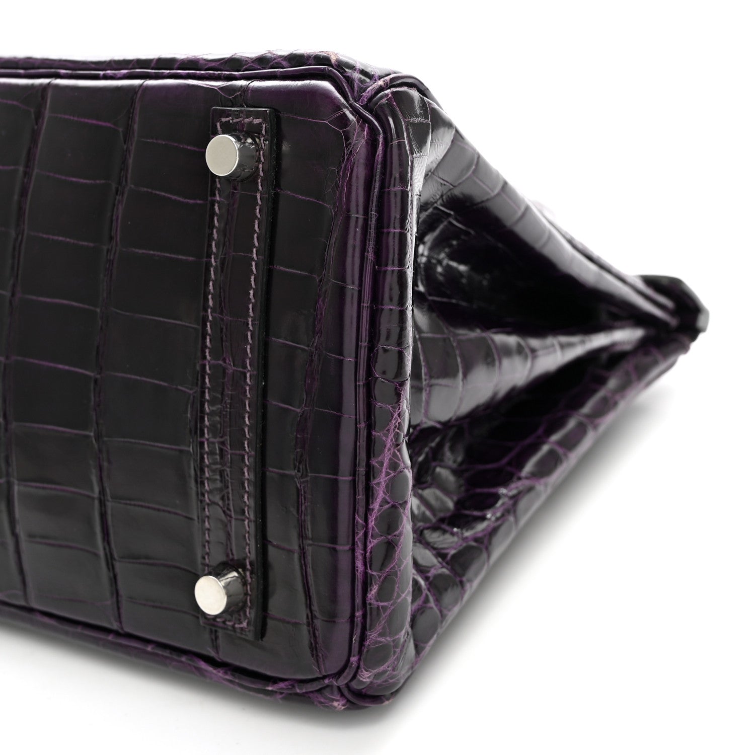 Shiny Niloticus Crocodile Birkin 30 Amethyst