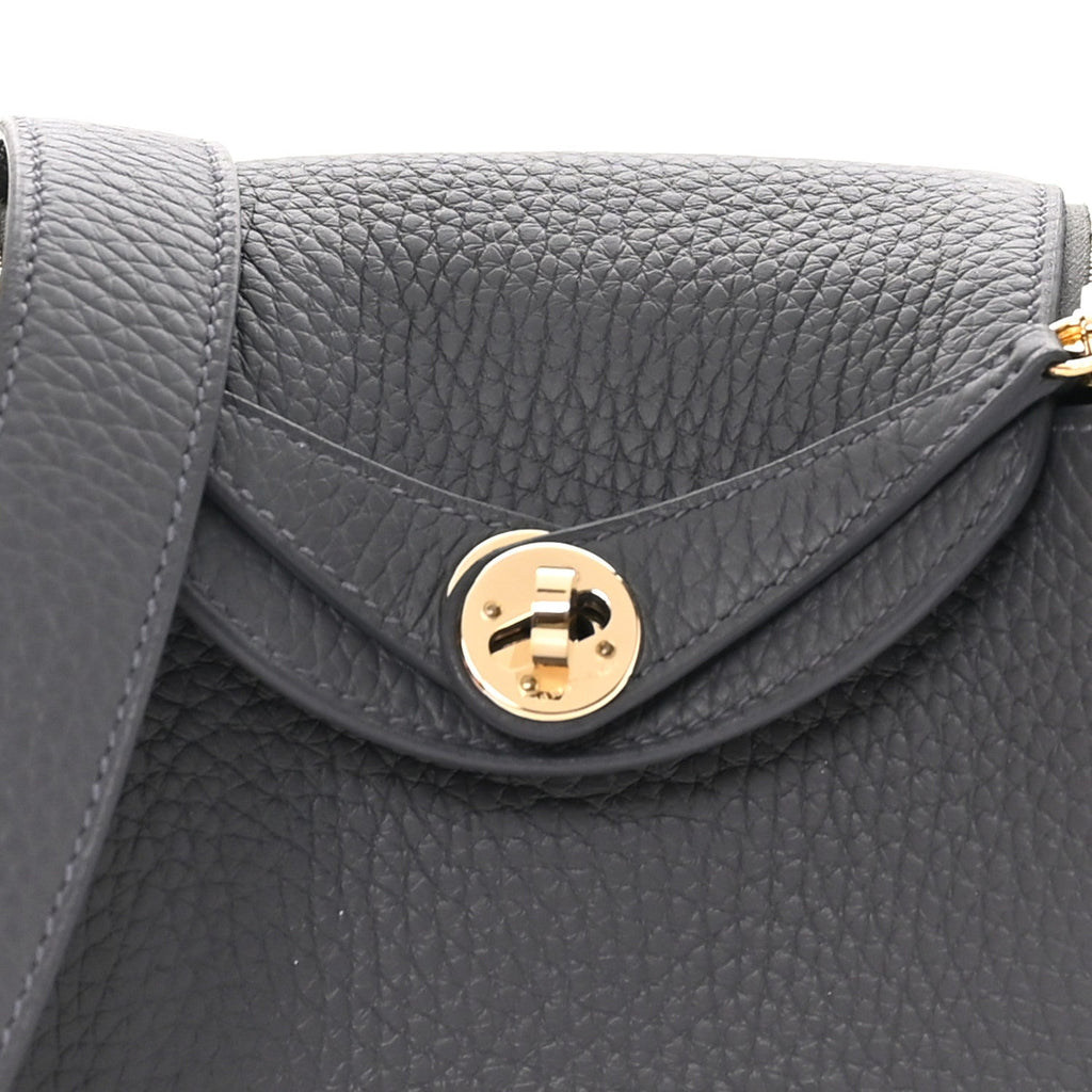 Taurillon Clemence Mini Lindy 20 Gris Misty