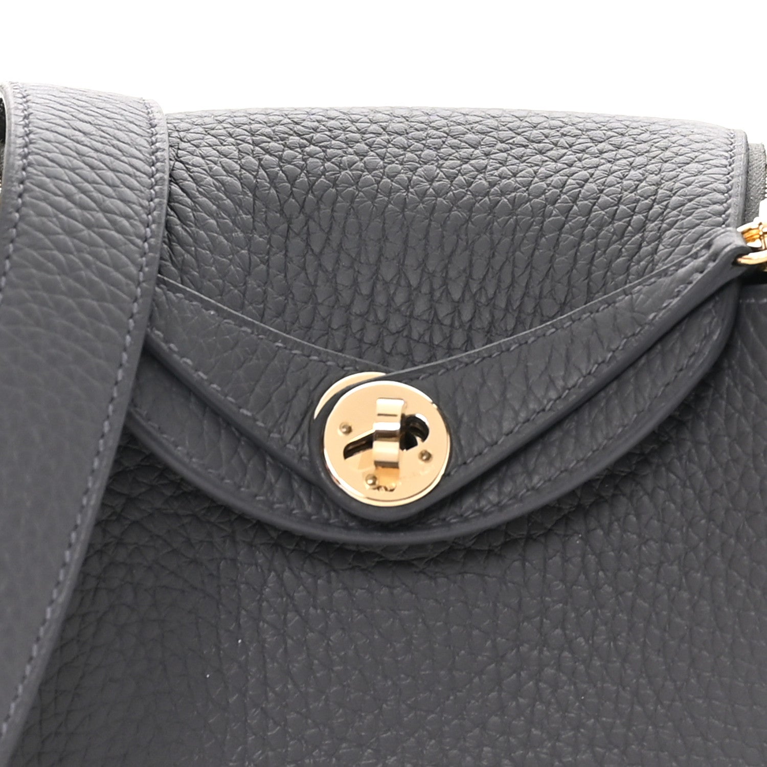 Taurillon Clemence Mini Lindy 20 Gris Misty