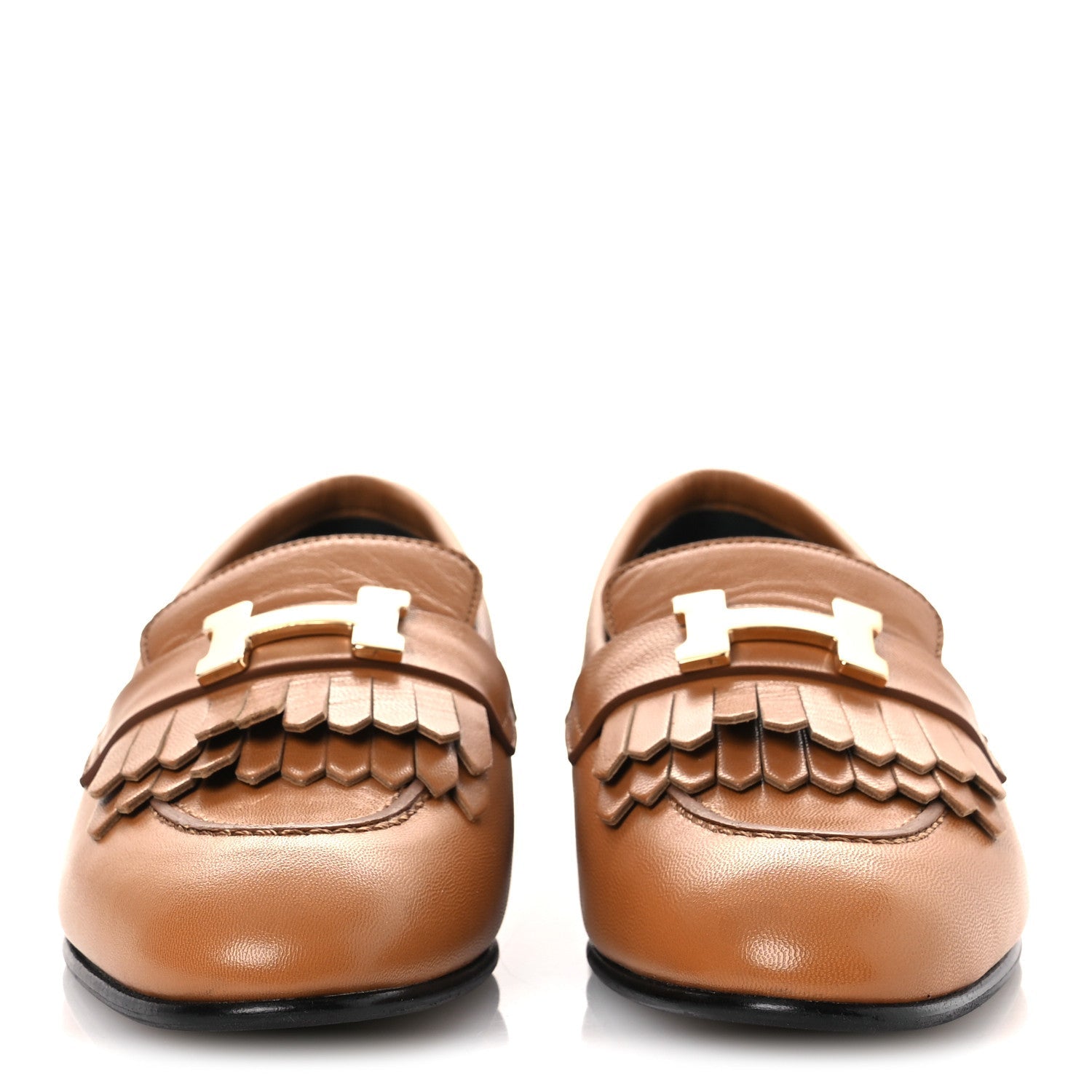 Goatskin Womens Royal Loafers 36 Naturel