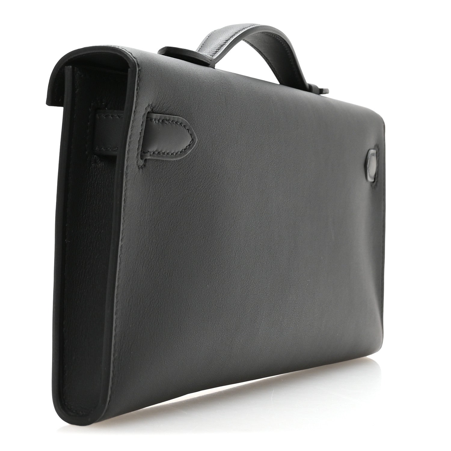Swift Kelly Cut Clutch Pochette Black