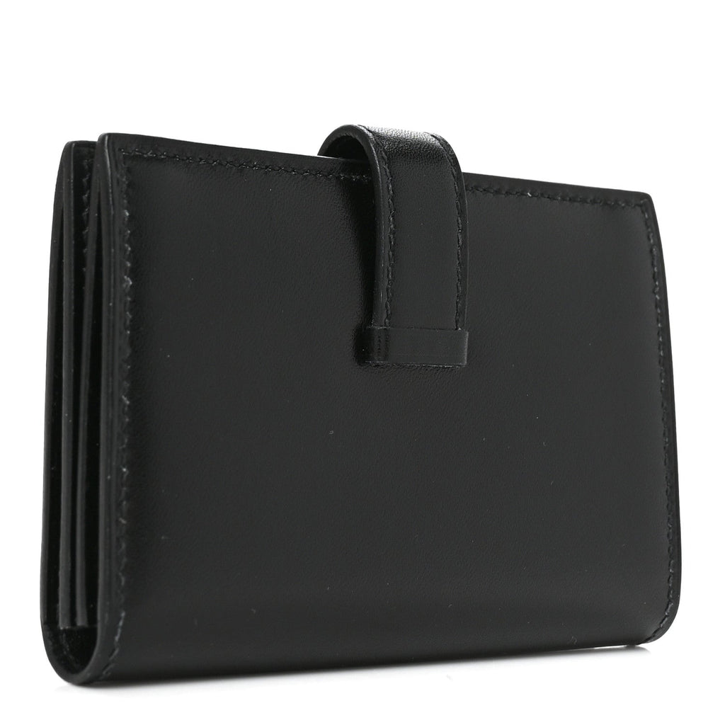 Box Monochrome Bearn Card Holder Wallet Black