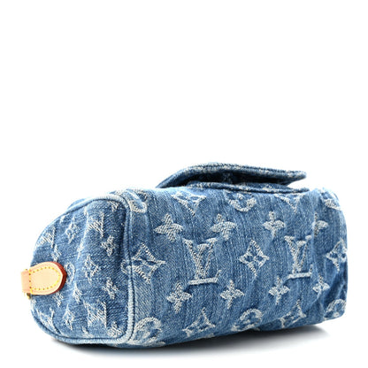 Monogram Denim Nano Speedy Blue