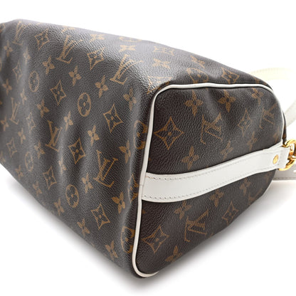 Monogram LV Match Speedy Bandouliere 25 White