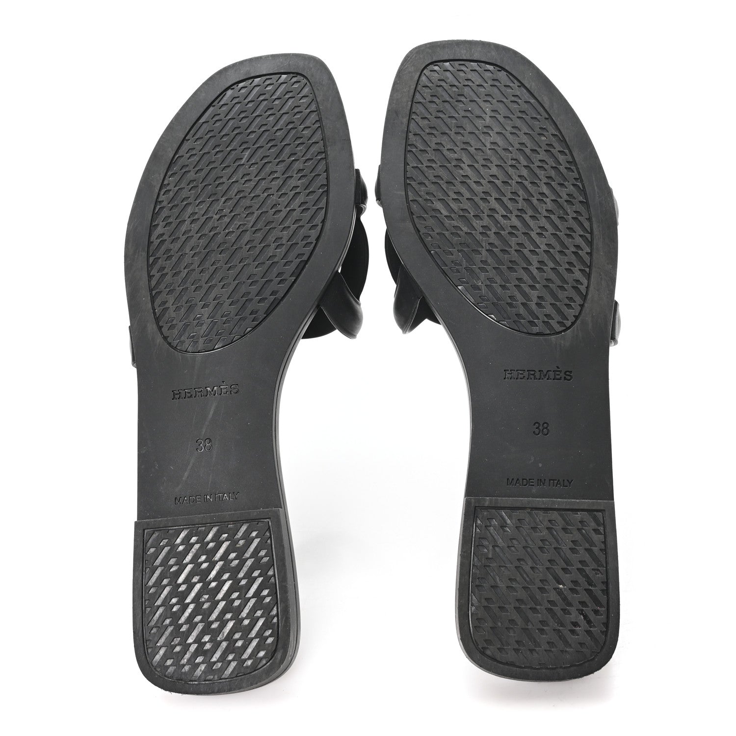 Rubber Aloha Sandals 38 Black