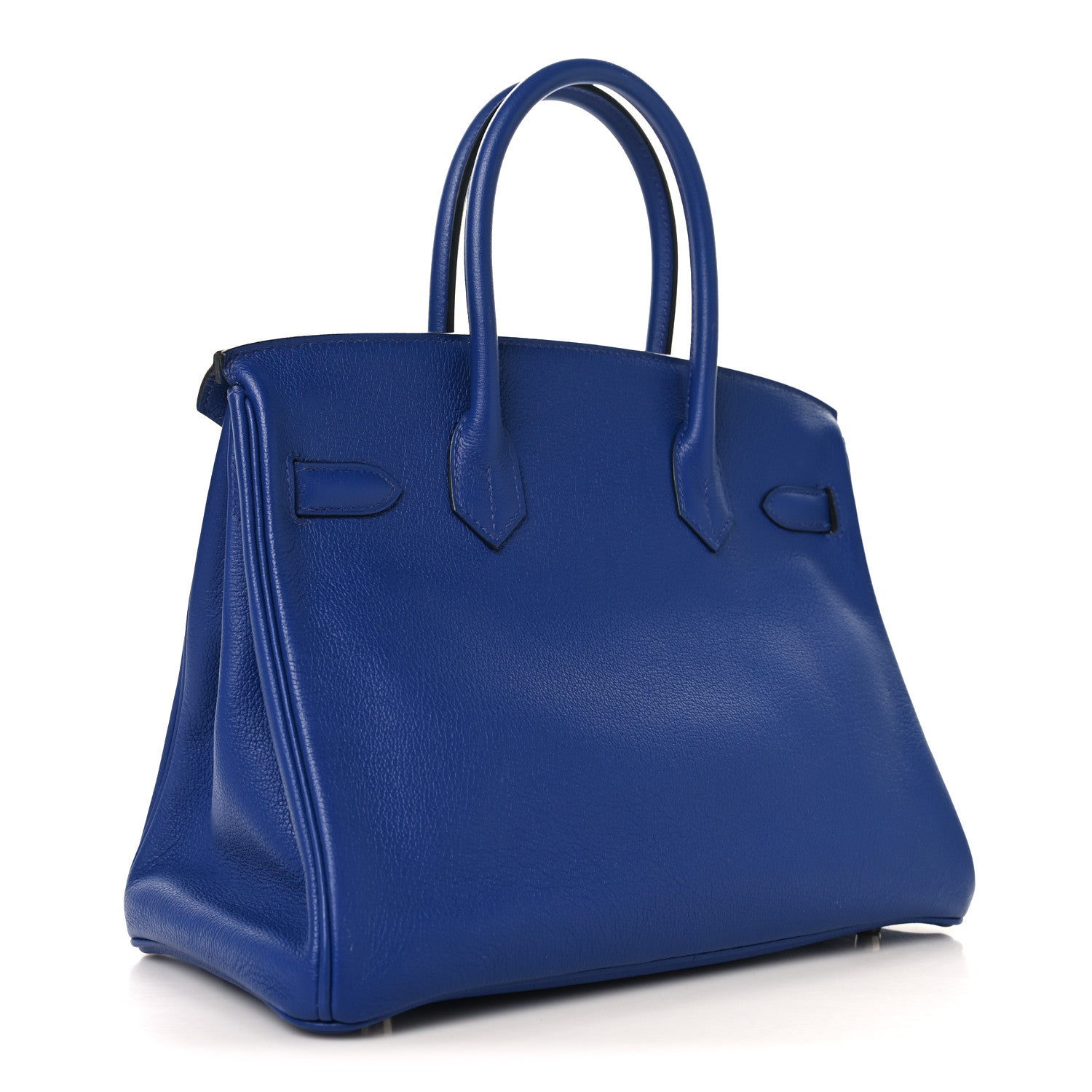 Taurillon Novillo Horseshoe Birkin 30 Bleu Brighton