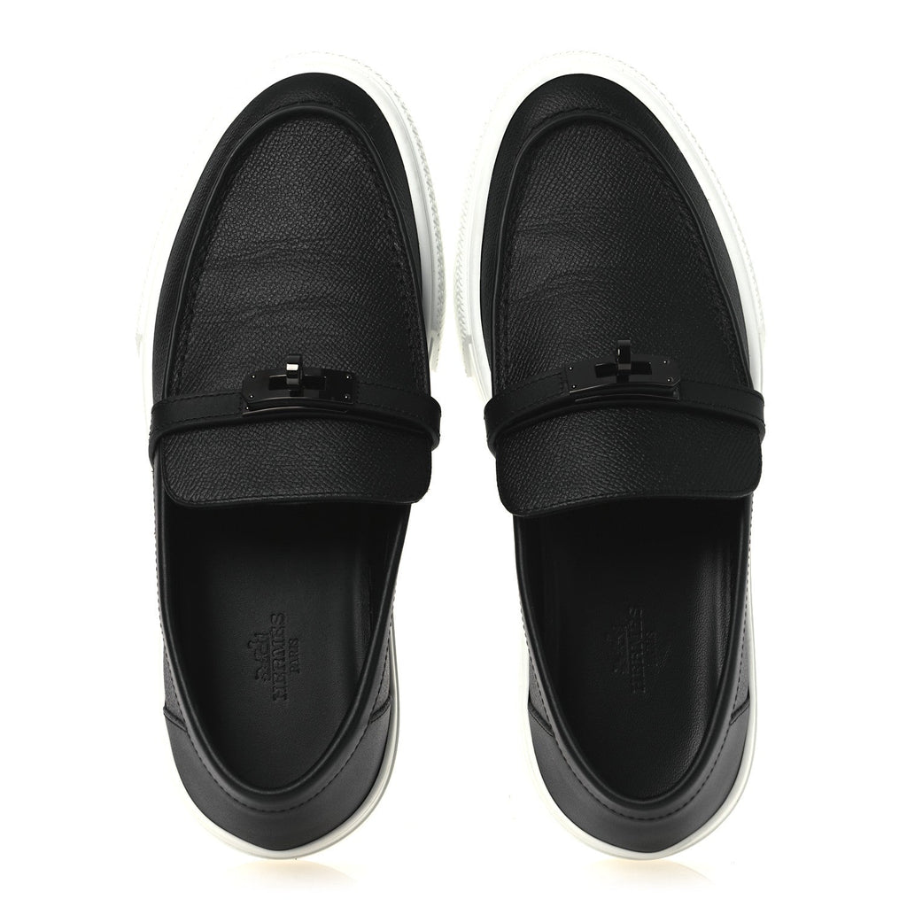 Calfskin Game Slip On Sneakers 39.5 Black