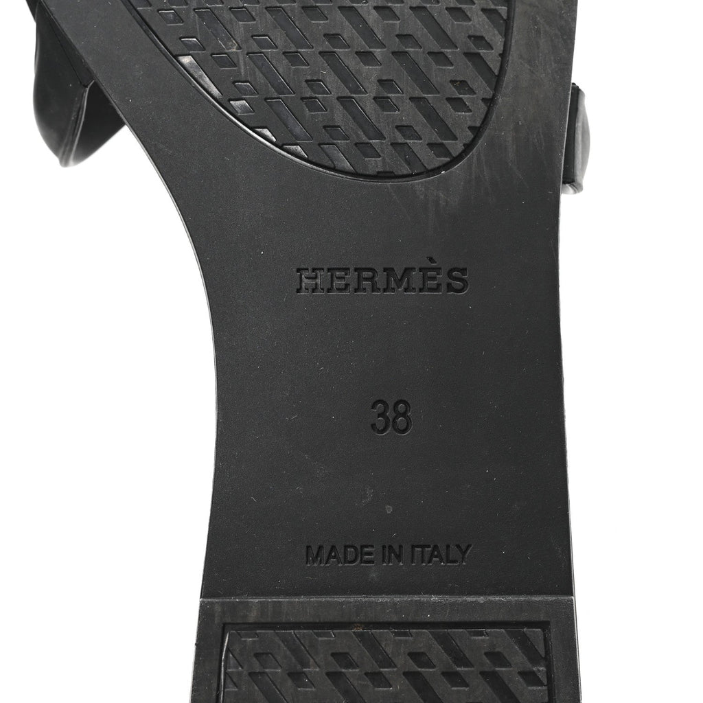 Rubber Aloha Sandals 38 Black