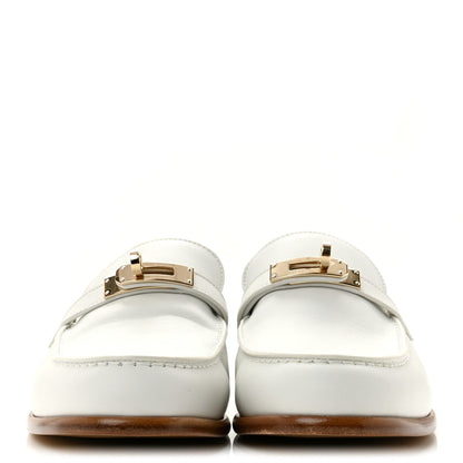 Calfskin Womens Destin Loafers 38 White