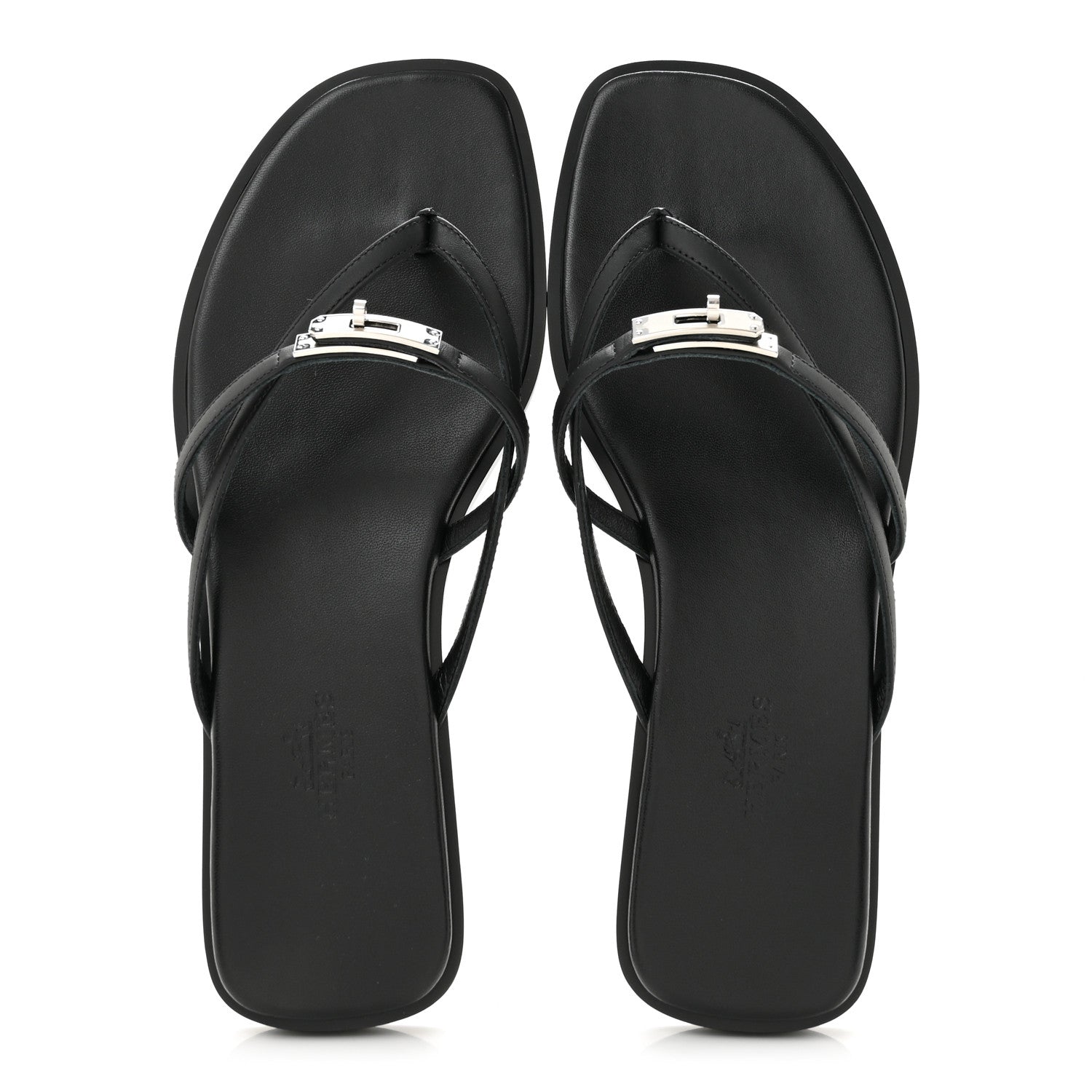 Calfskin Miss Sandals 37 Black