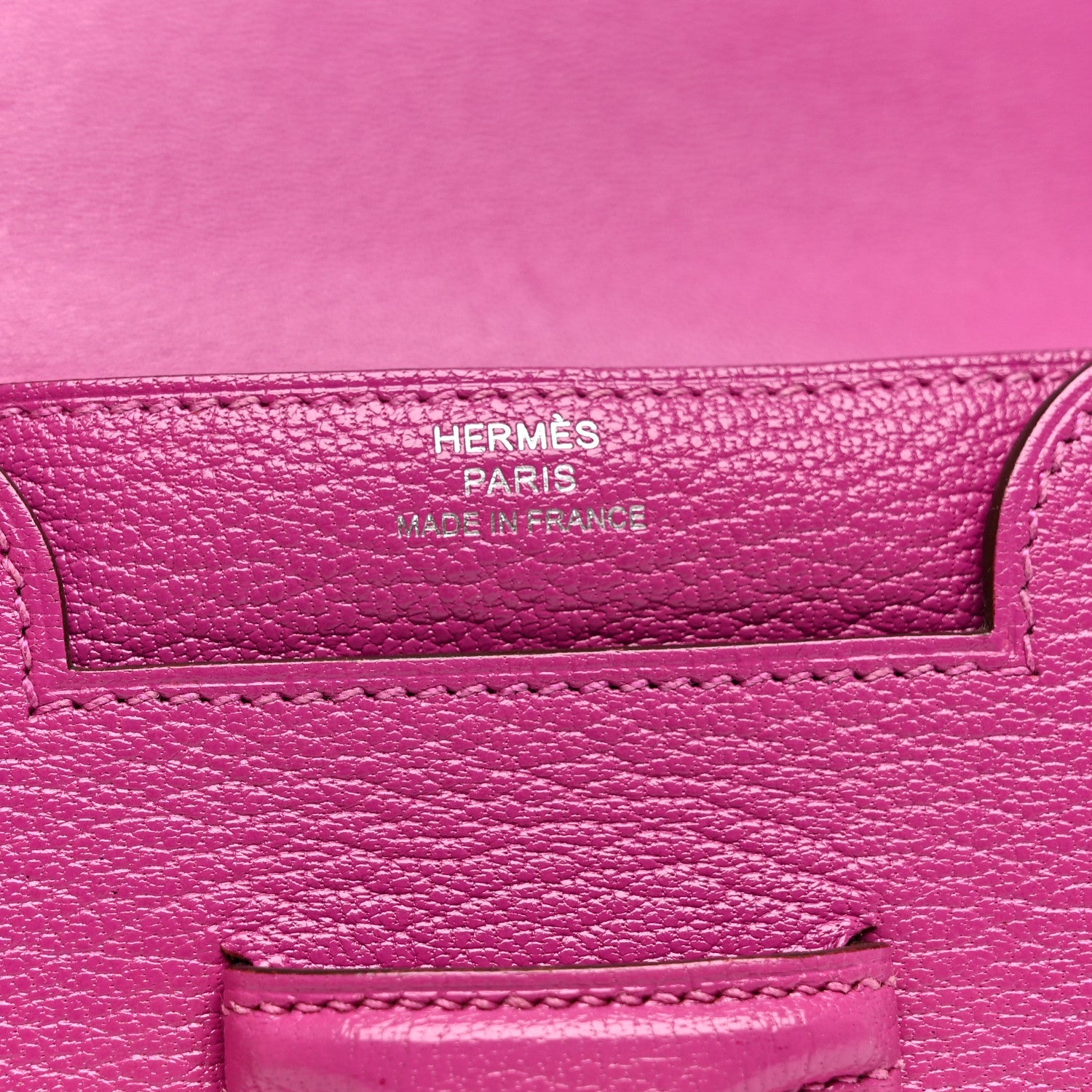 Chevre Mysore 1938 Wallet 19 Rose Pourpre