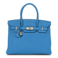 Togo Verso Birkin 30 Bleu Zanzibar Malachite