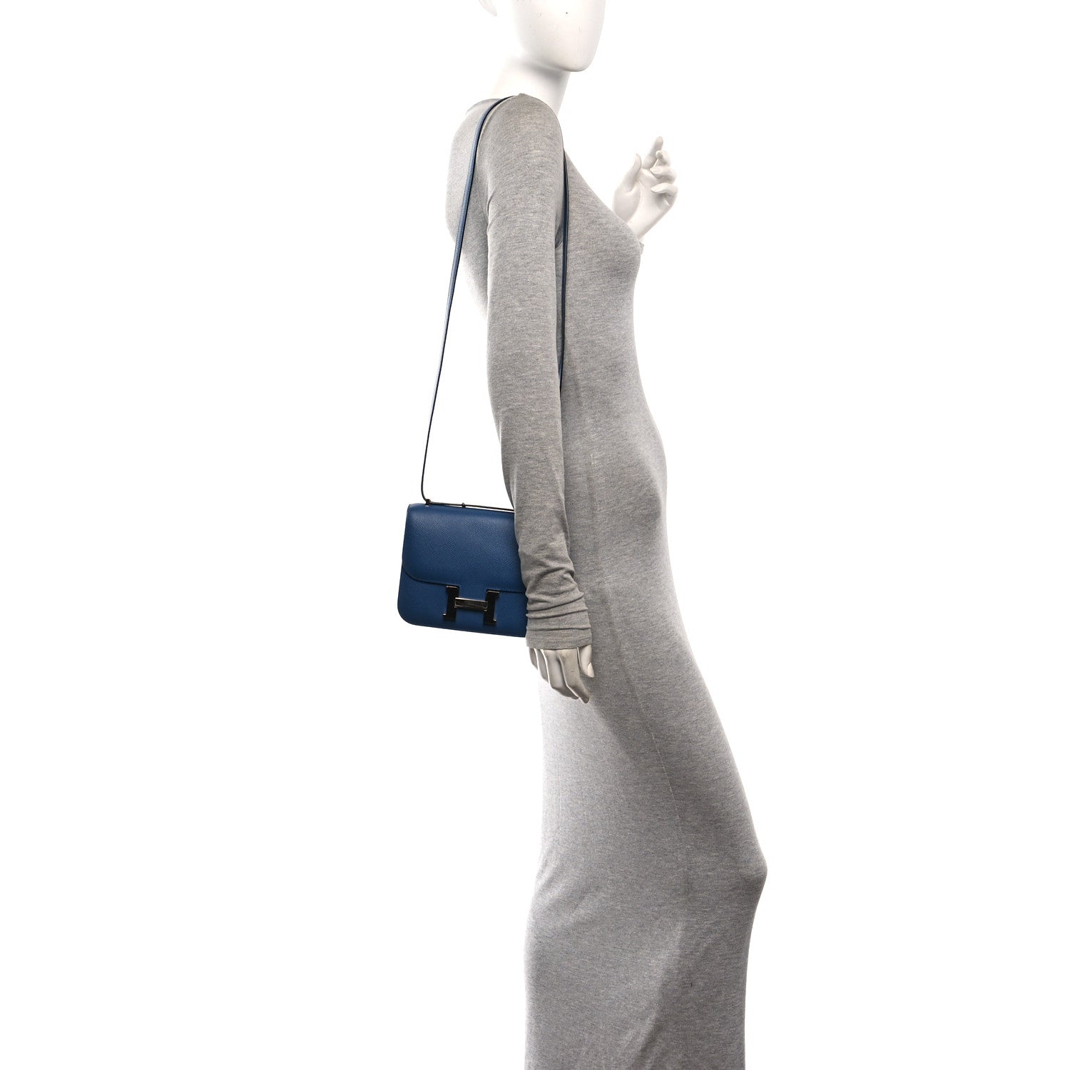 Epsom Constance Verso 18 Bleu Agate Gris Mouette