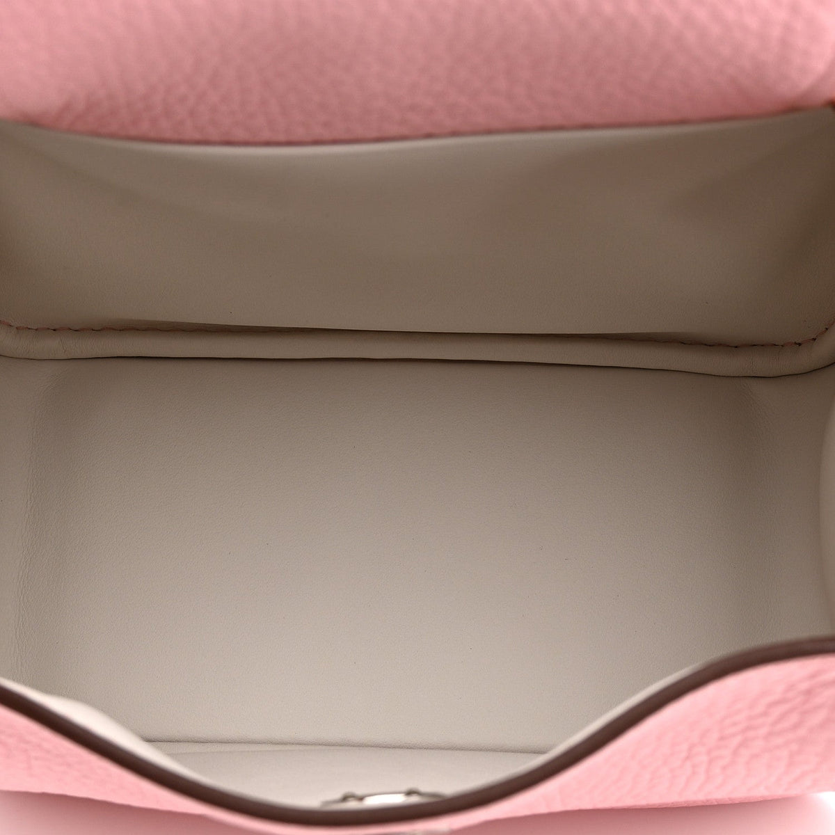 Taurillon Clemence Verso Mini Lindy 20 Rose Sakura Gris Perle