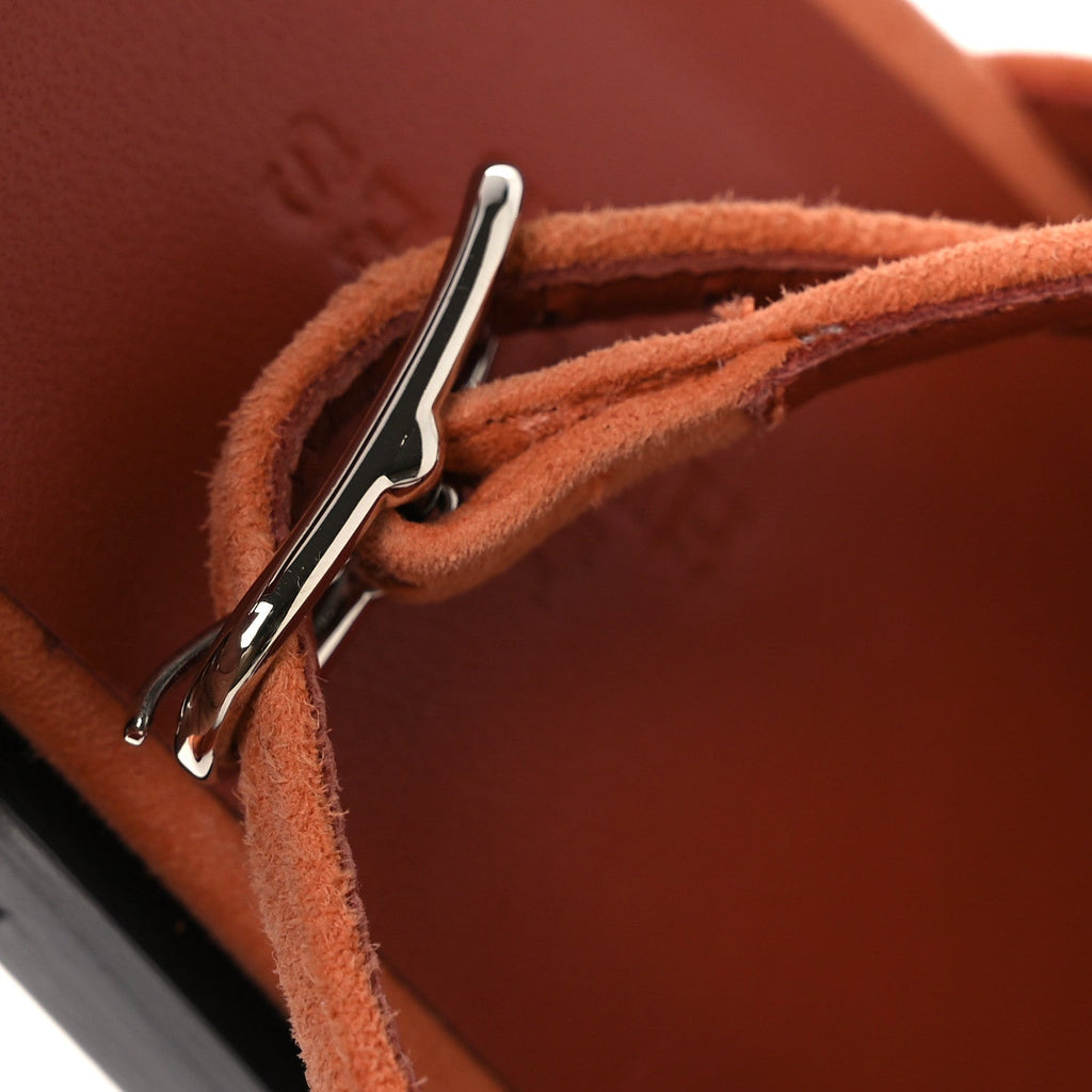 Suede Goatskin Santorini Sandals 38 Bois De Santal