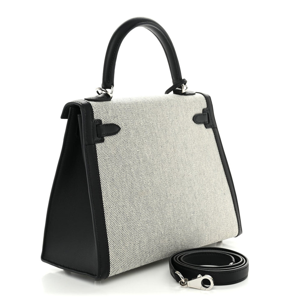 Toile H Swift Kelly Sellier 25 Ecru Black