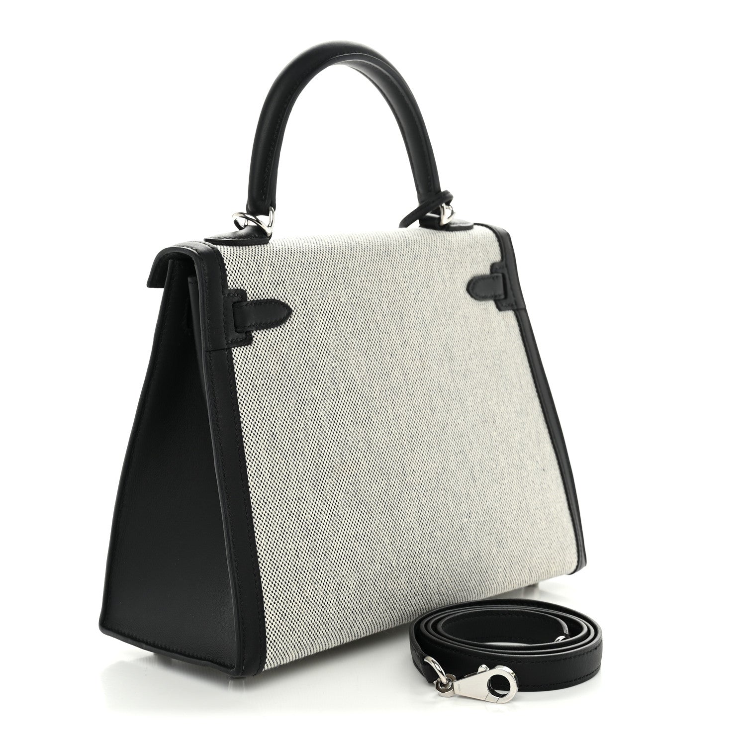Toile H Swift Kelly Sellier 25 Ecru Black